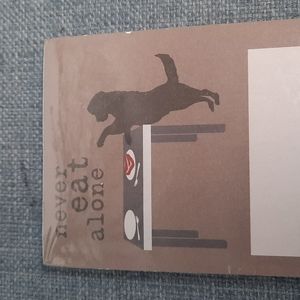 Never Eat Alone Paper To-Do List Pad Magnetic Labrador Dog Lover Gift Notepaper